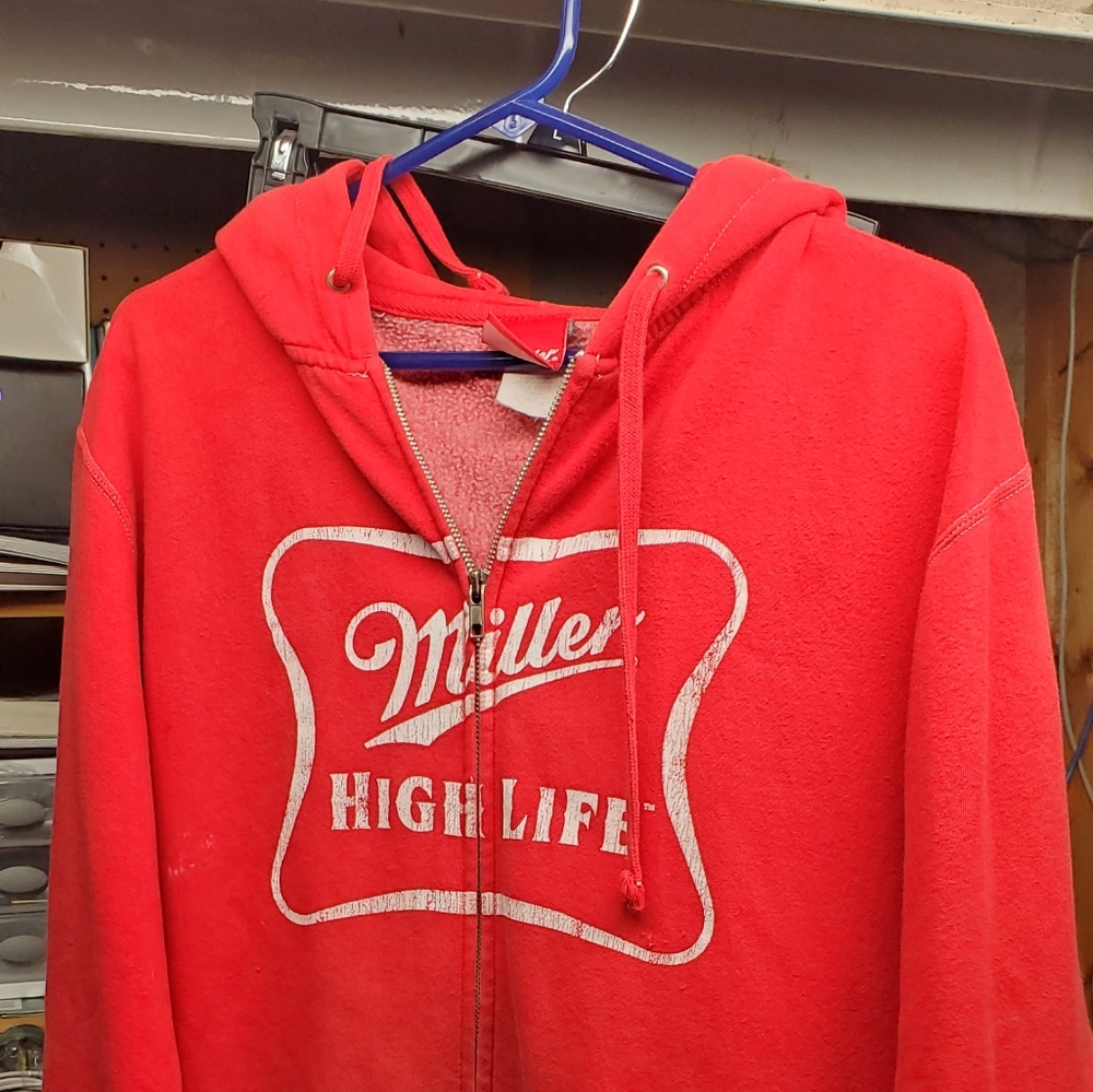 Miller Beer Zip Up Hoody